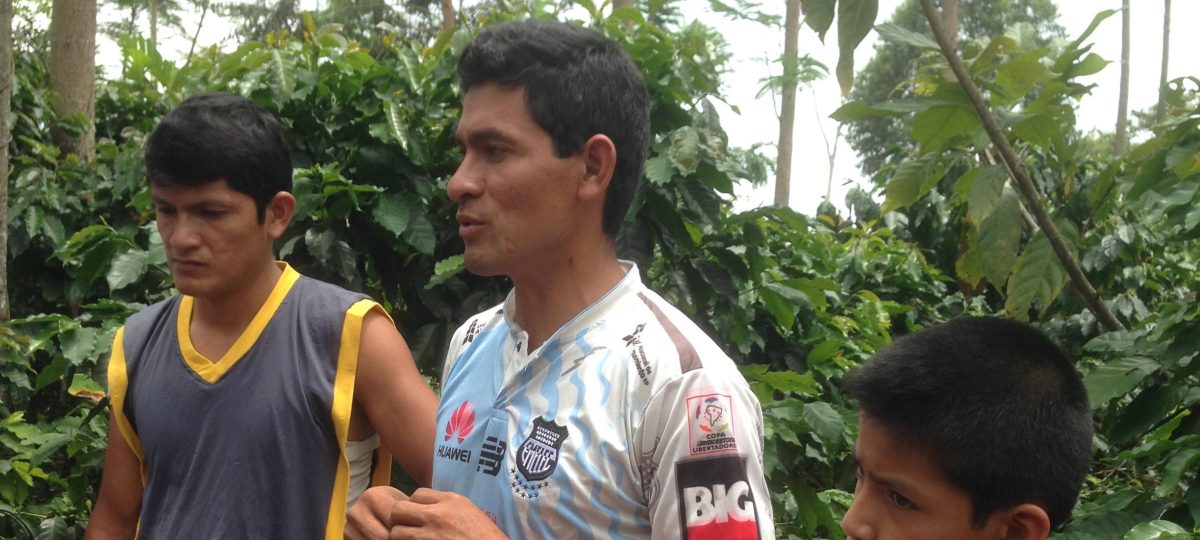 Walter uit San Martin, Peru, deed mee aan het programma en gebruikte de Cool Farm Tool