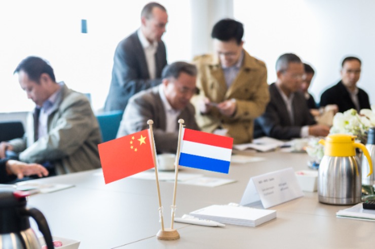 Chinese soja-delegatie in Nederland